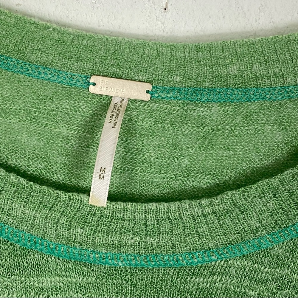 Free People Beach | Green Oversized Sweater - Picture 7 of 9